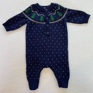 Hanna Andersson Baby Christmas /Holiday Romper 3-6 Months